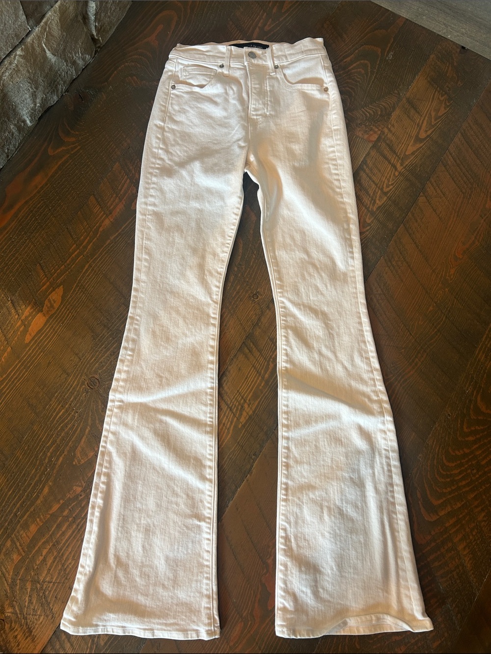 Veronica Beard White Skinny Flare Jeans